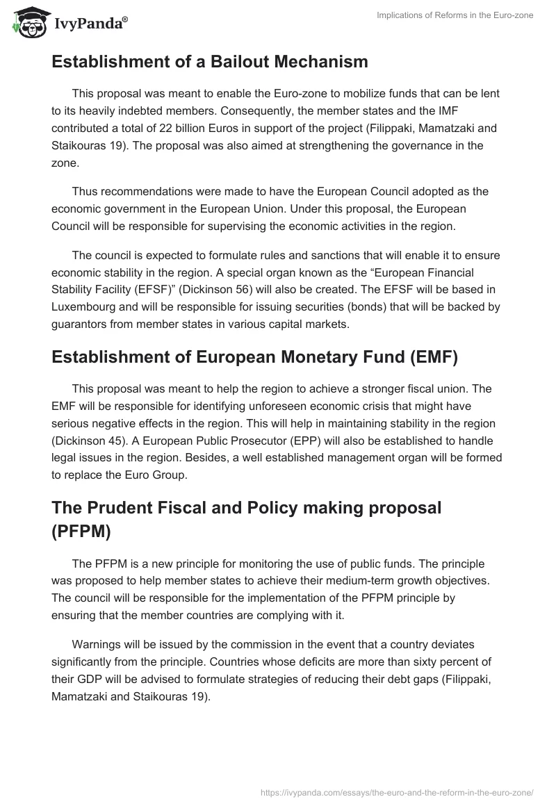 Implications of Reforms in the Euro-zone. Page 2