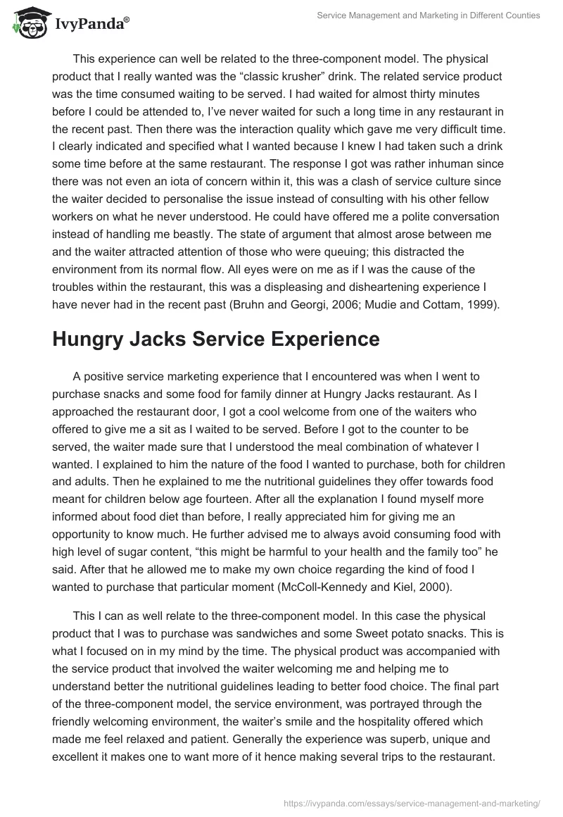 Service Management and Marketing in Different Counties. Page 3