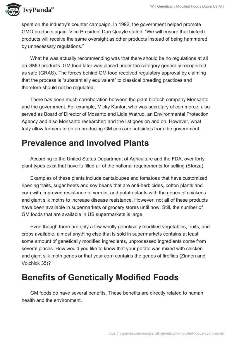 Will Genetically Modified Foods Doom Us All?. Page 3