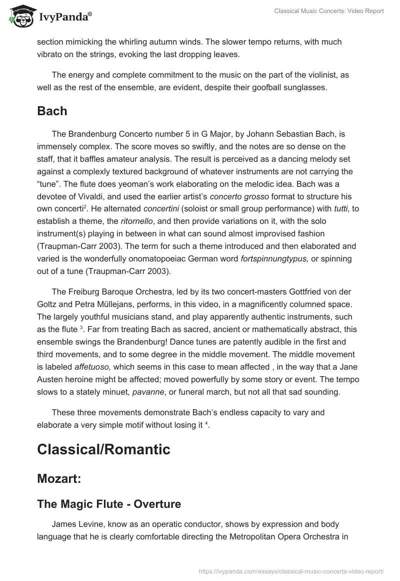 Classical Music Concerts: Video Report. Page 2