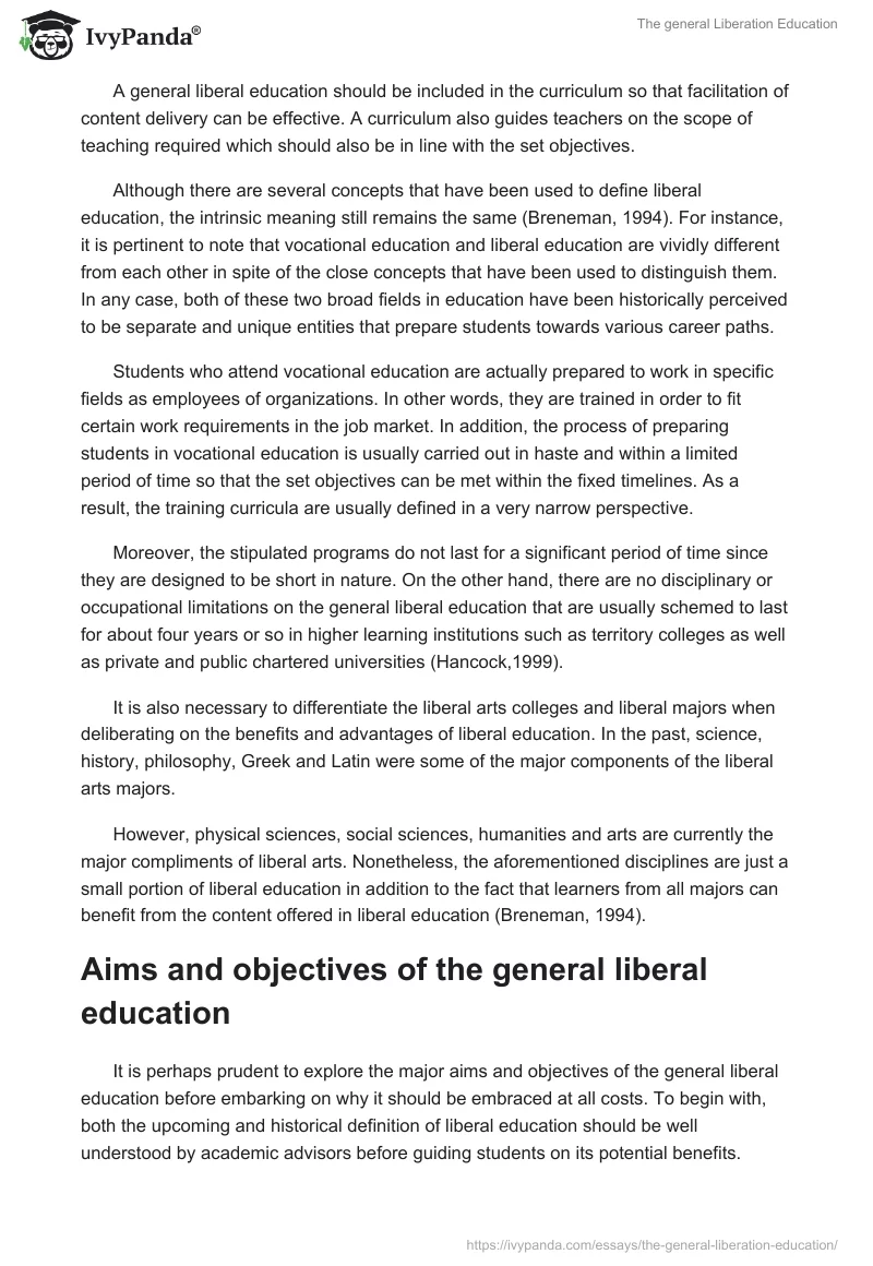 The general Liberation Education. Page 2
