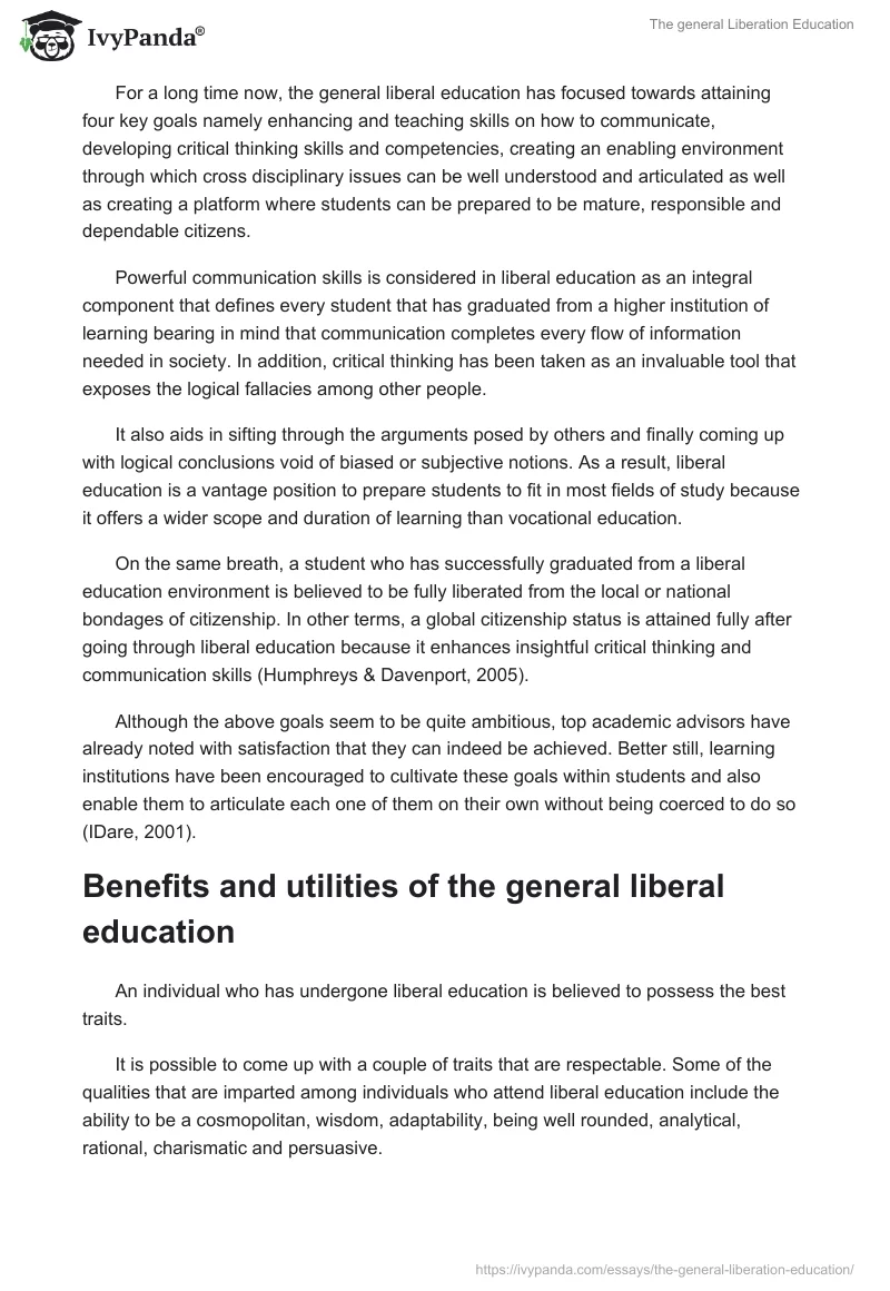 The general Liberation Education. Page 3