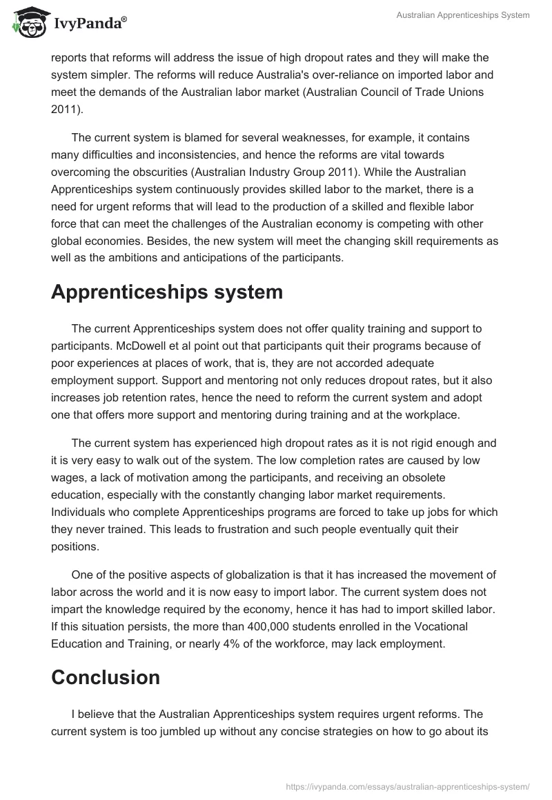 Australian Apprenticeships System. Page 2