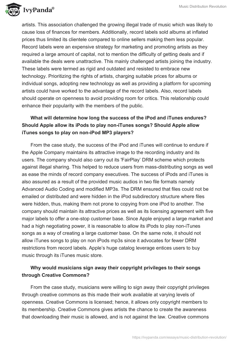 Music Distribution Revolution. Page 2