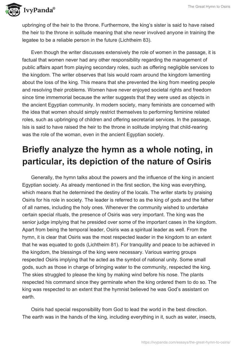 The Great Hymn to Osiris. Page 2