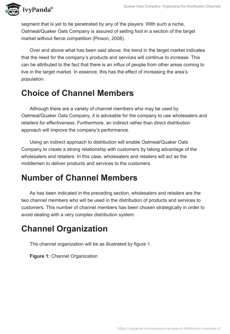 Quaker Oats Company: Organizing the Distribution Channels. Page 3