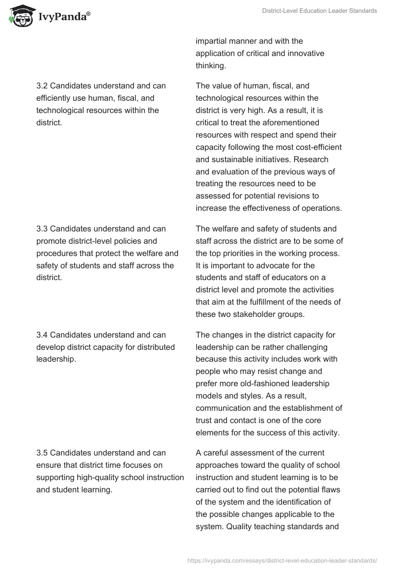 District-Level Education Leader Standards. Page 5