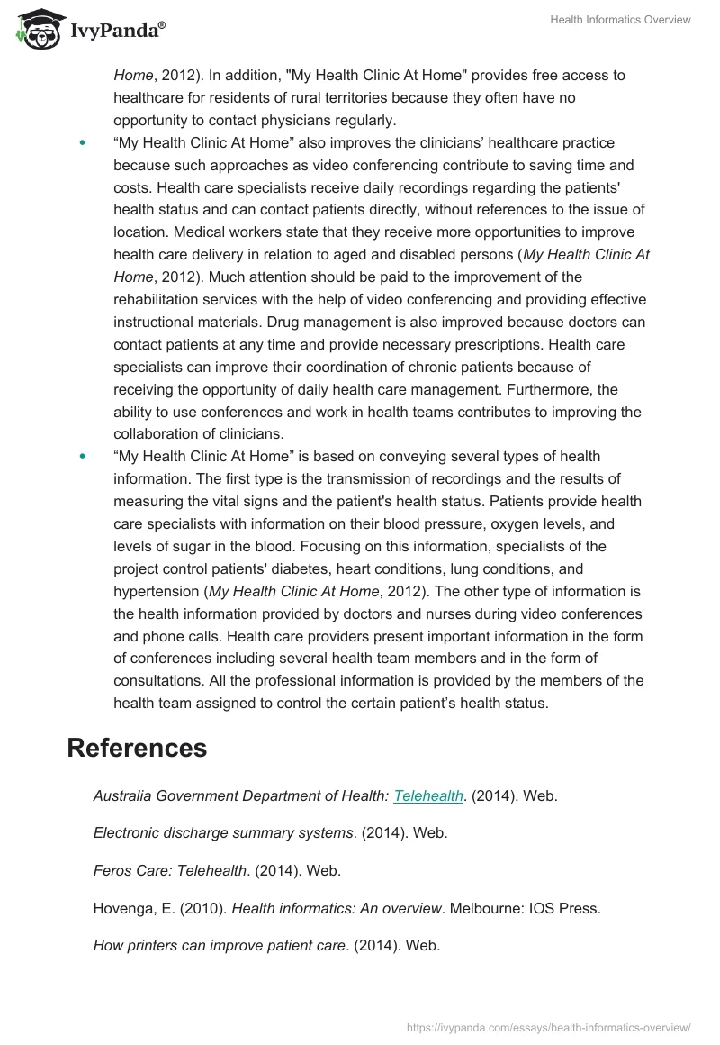 Health Informatics Overview. Page 4