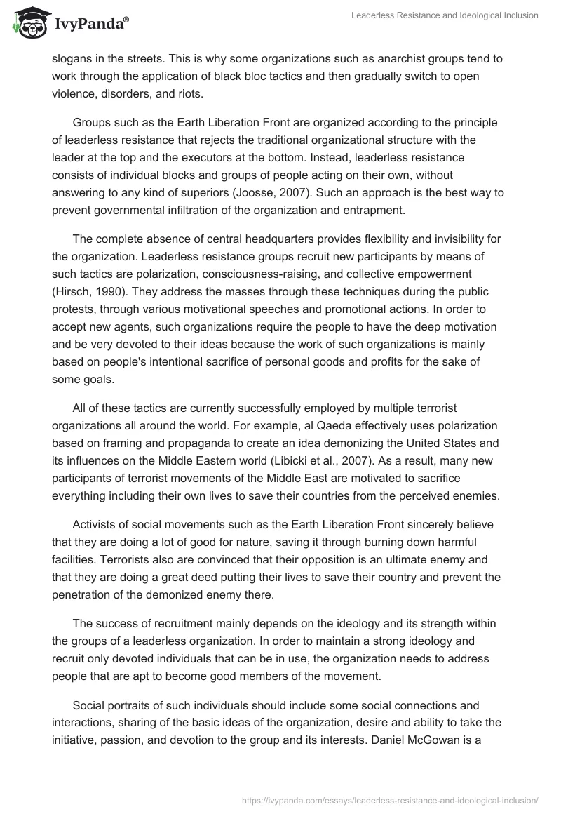 Leaderless Resistance and Ideological Inclusion. Page 3