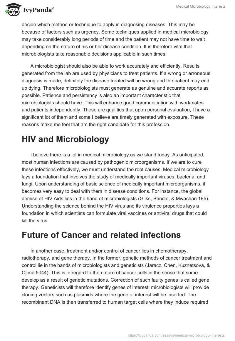 Medical Microbiology Interests. Page 2