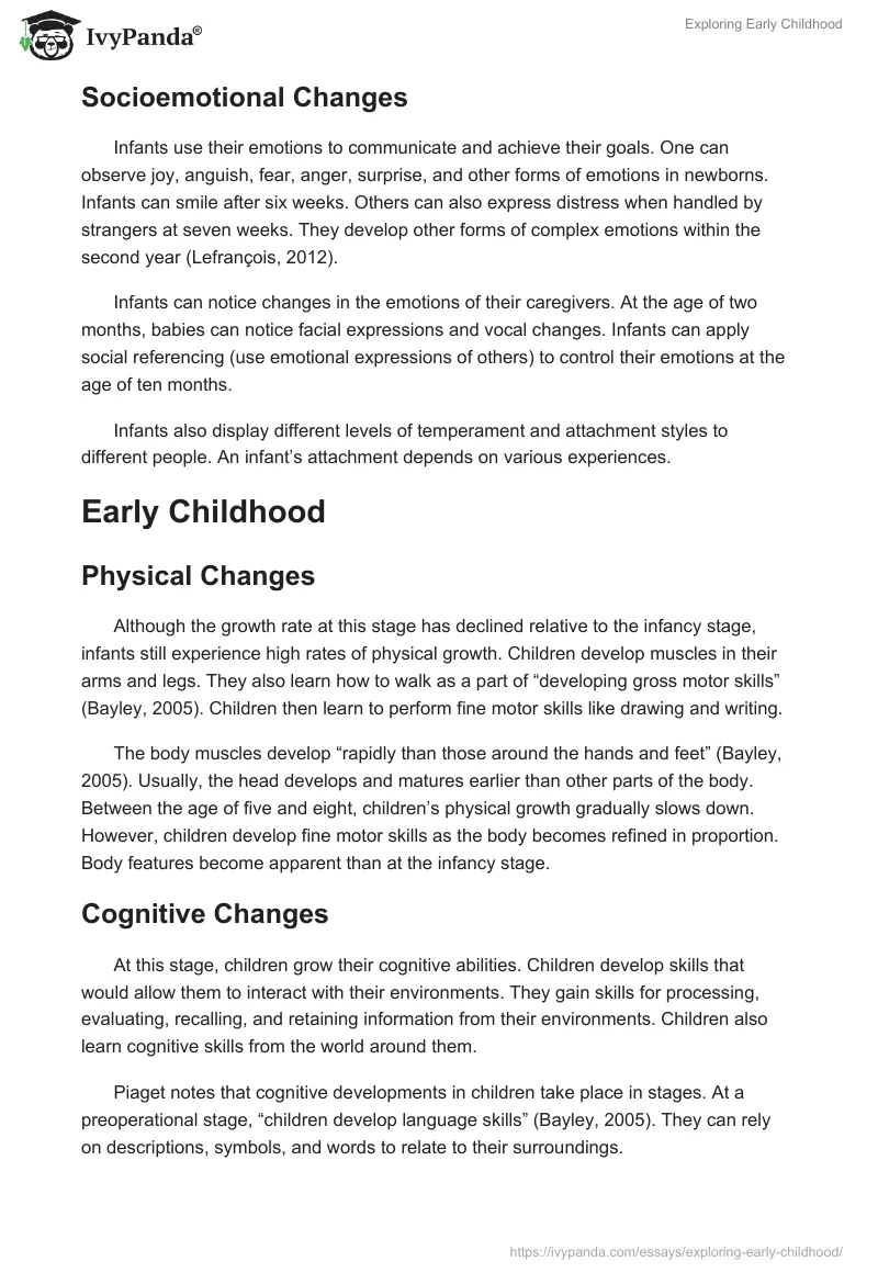 Exploring Early Childhood. Page 2