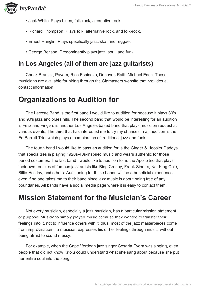 How to Become a Professional Musician?. Page 2