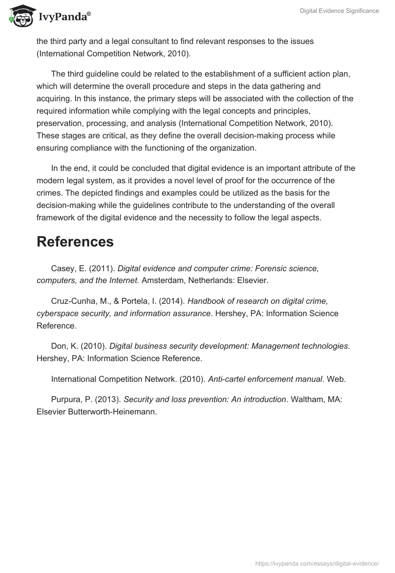 Digital Evidence Significance. Page 2