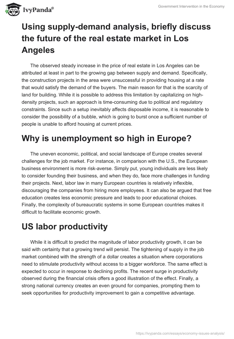Government Intervention in the Economy. Page 2