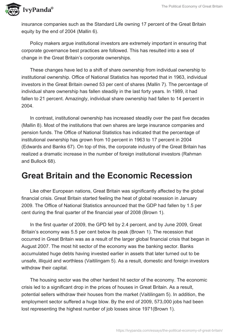 The Political Economy of Great Britain. Page 2