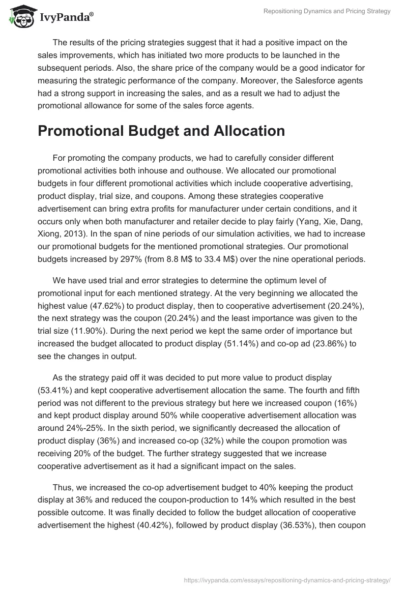 Repositioning Dynamics and Pricing Strategy. Page 3