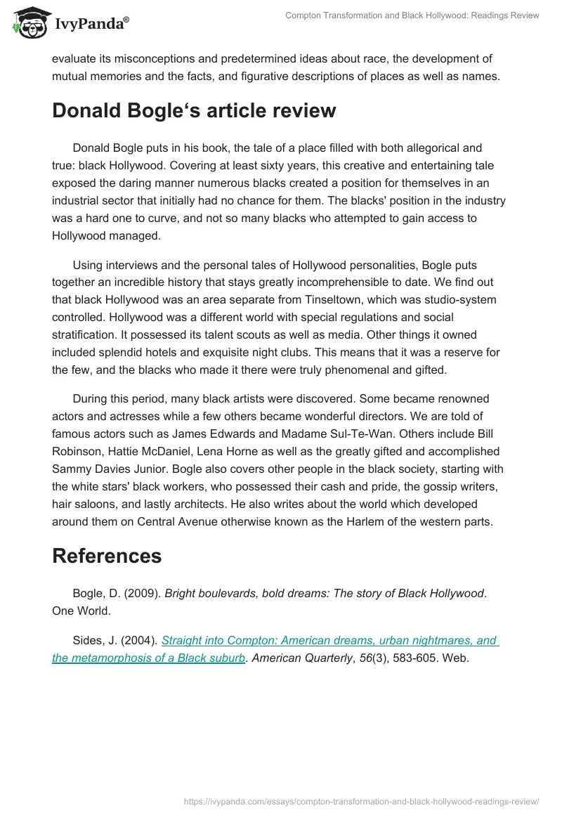 Compton Transformation and Black Hollywood: Readings Review. Page 2