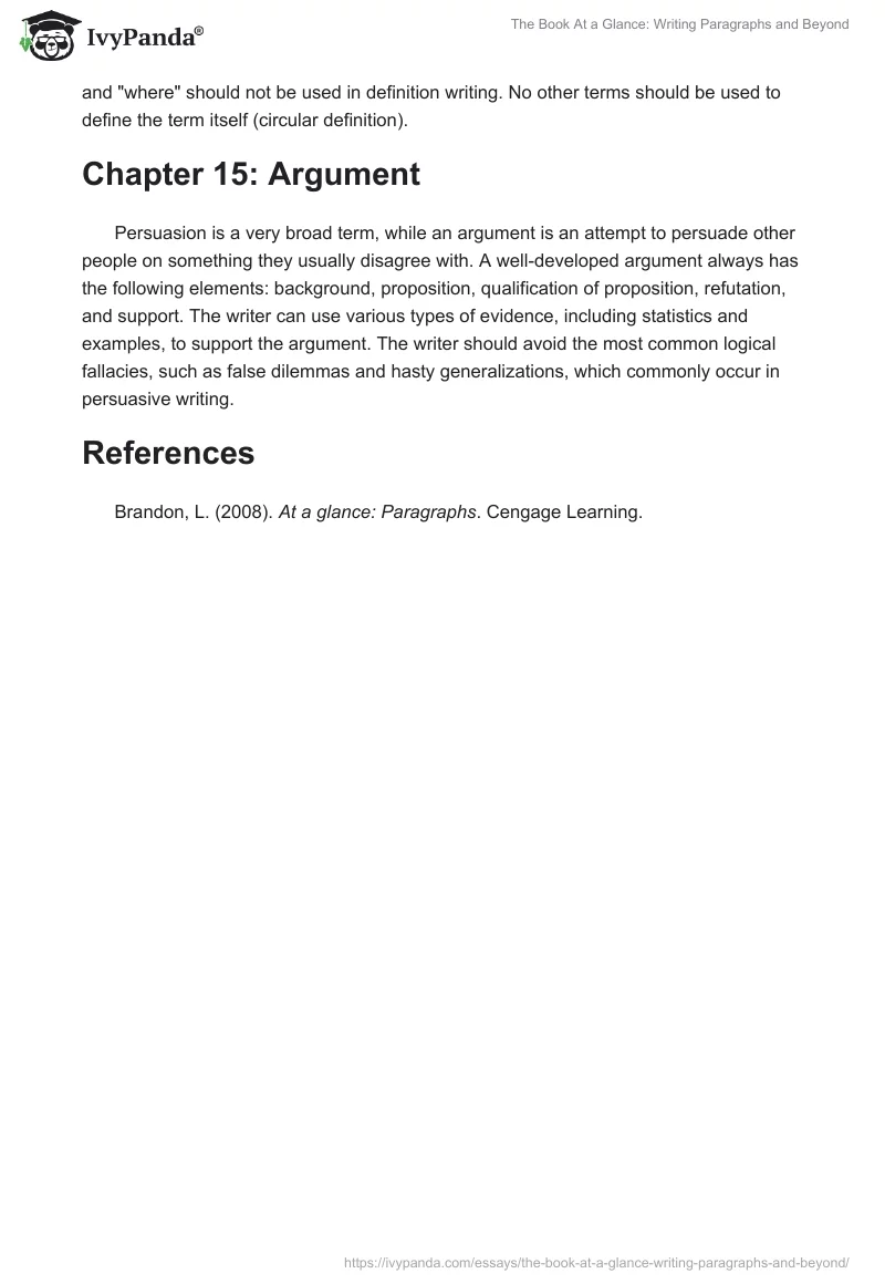 The Book "At a Glance: Writing Paragraphs and Beyond". Page 4