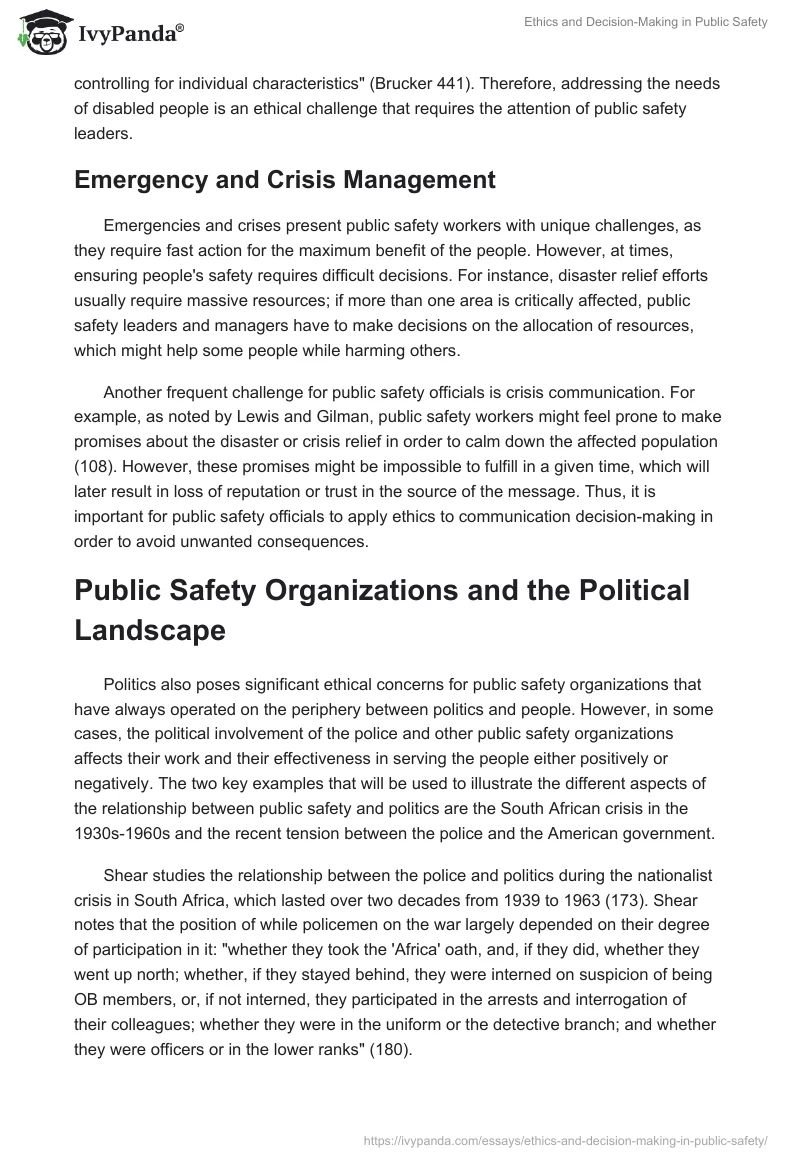 Ethics and Decision-Making in Public Safety. Page 3