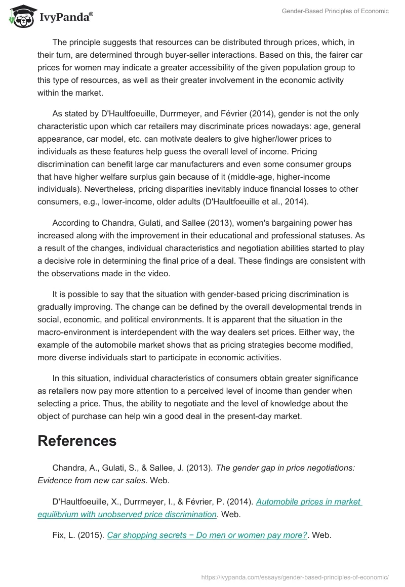 Gender-Based Principles of Economic. Page 2