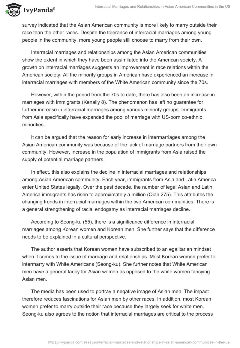 Interracial Marriages and Relationships in Asian American Communities in the US. Page 2