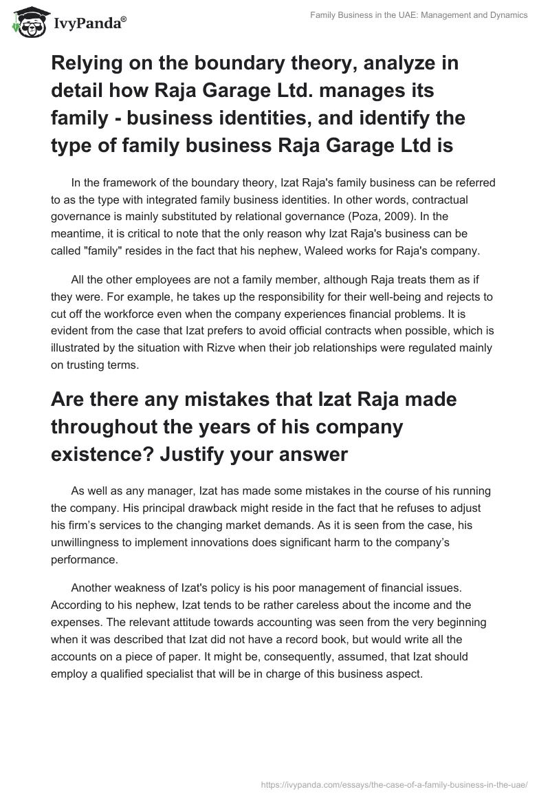 Family Business in the UAE: Management and Dynamics. Page 2
