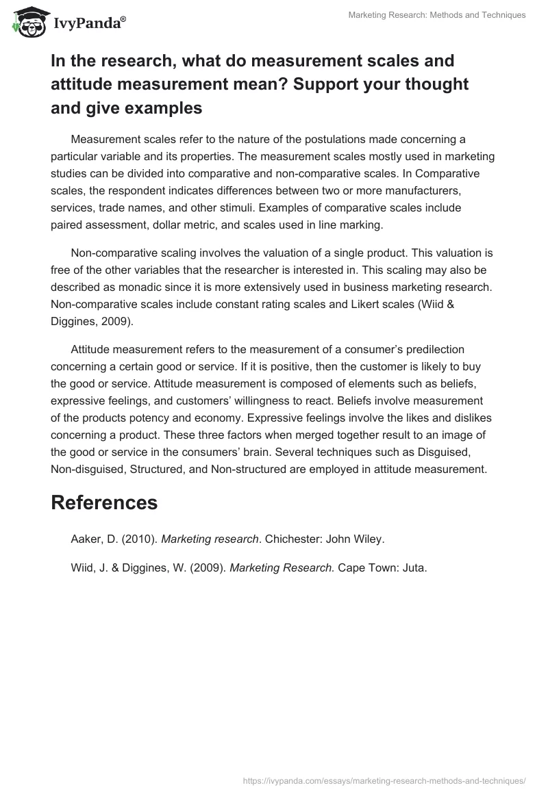 Marketing Research: Methods and Techniques. Page 5