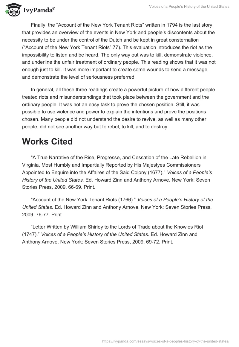 Voices of a People’s History of the United States. Page 2