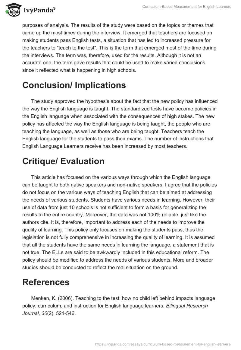 Curriculum-Based Measurement for English Learners. Page 2