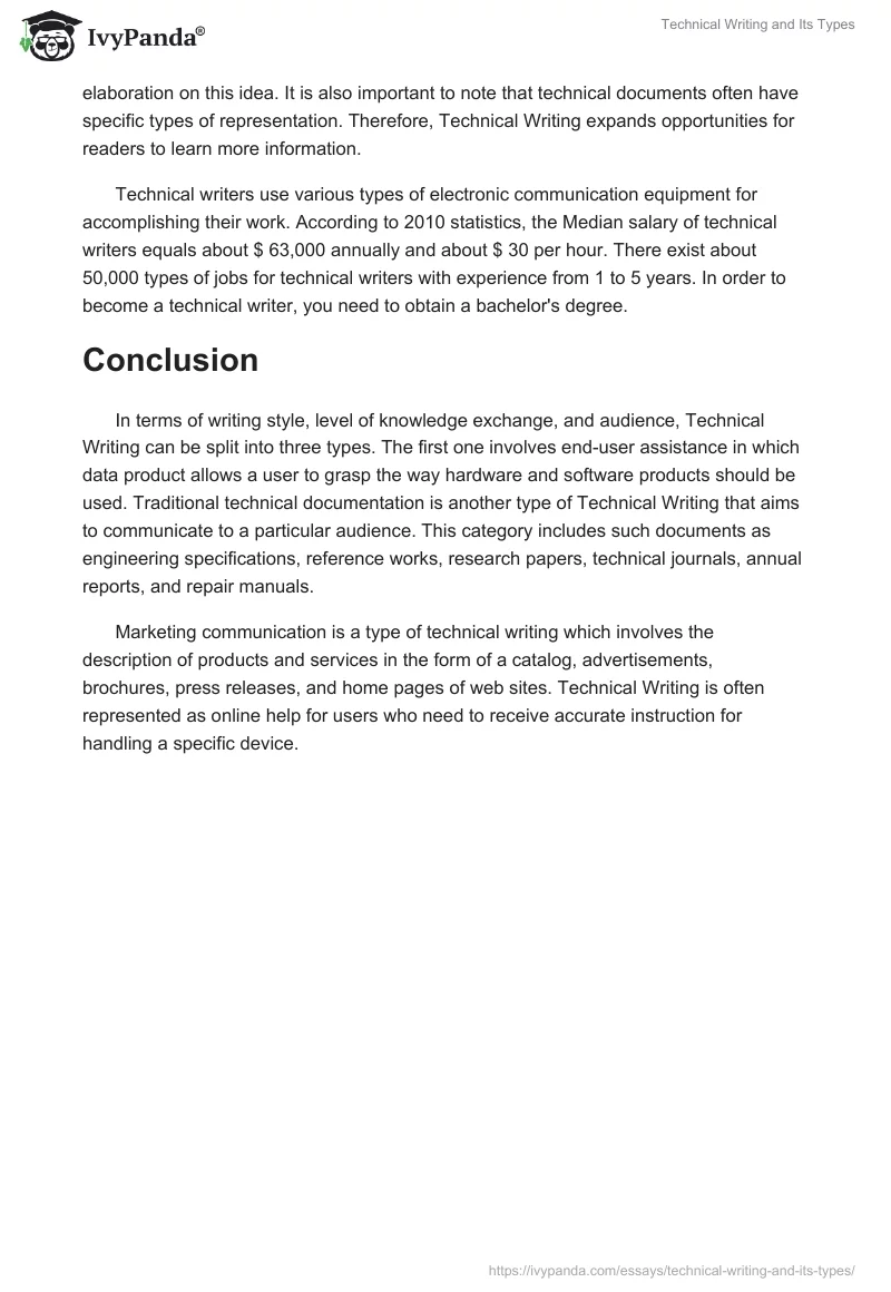 Technical Writing and Its Types. Page 2