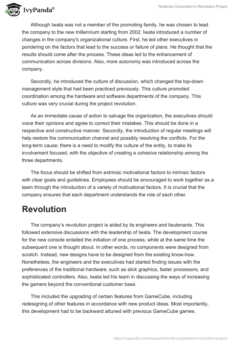 Nintendo Corporation’s Revolution Project. Page 3