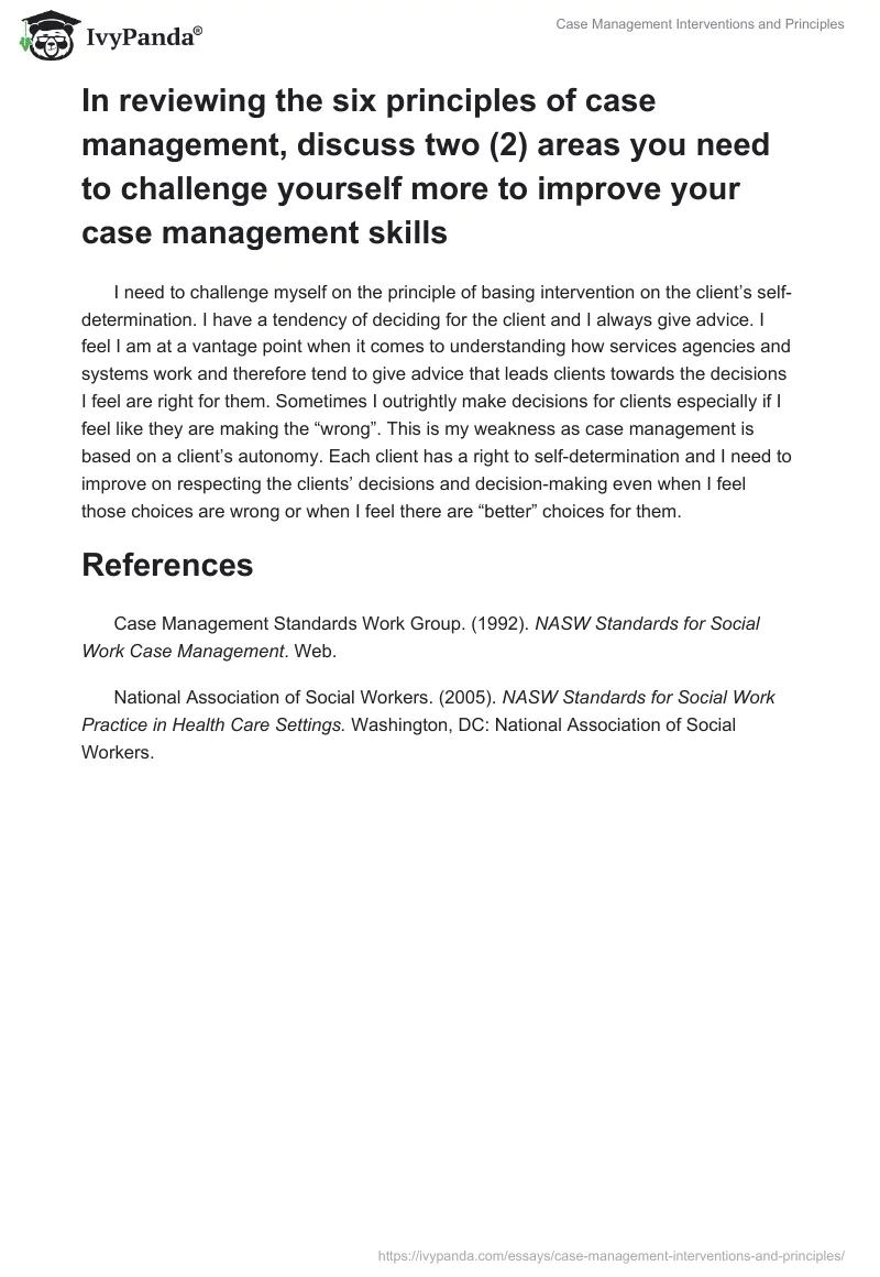 Case Management Interventions and Principles. Page 3