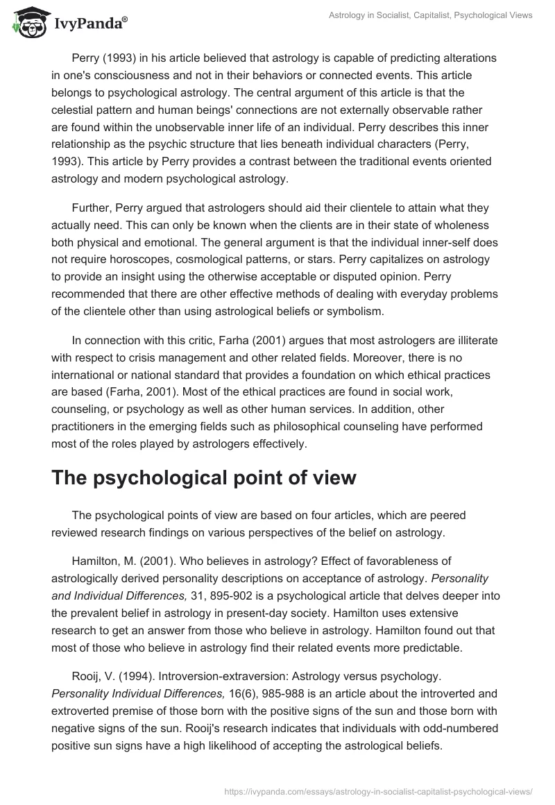 Astrology in Socialist, Capitalist, Psychological Views. Page 2