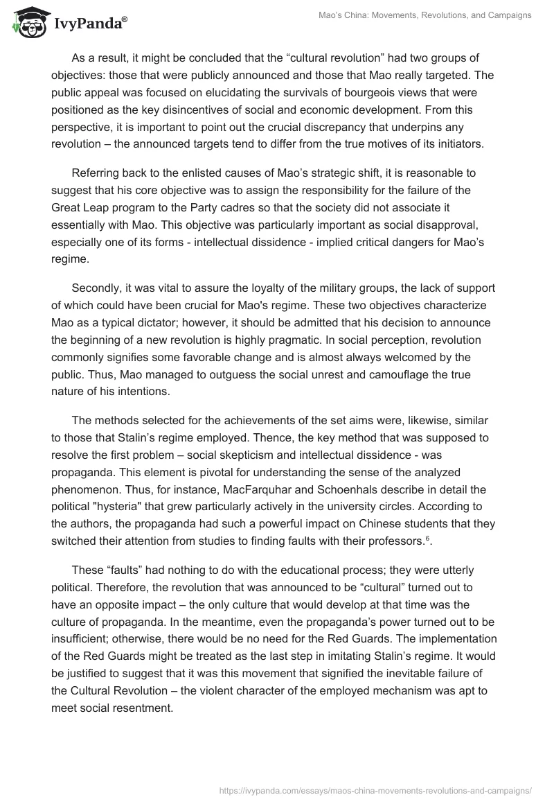 Mao’s China: Movements, Revolutions, and Campaigns. Page 4