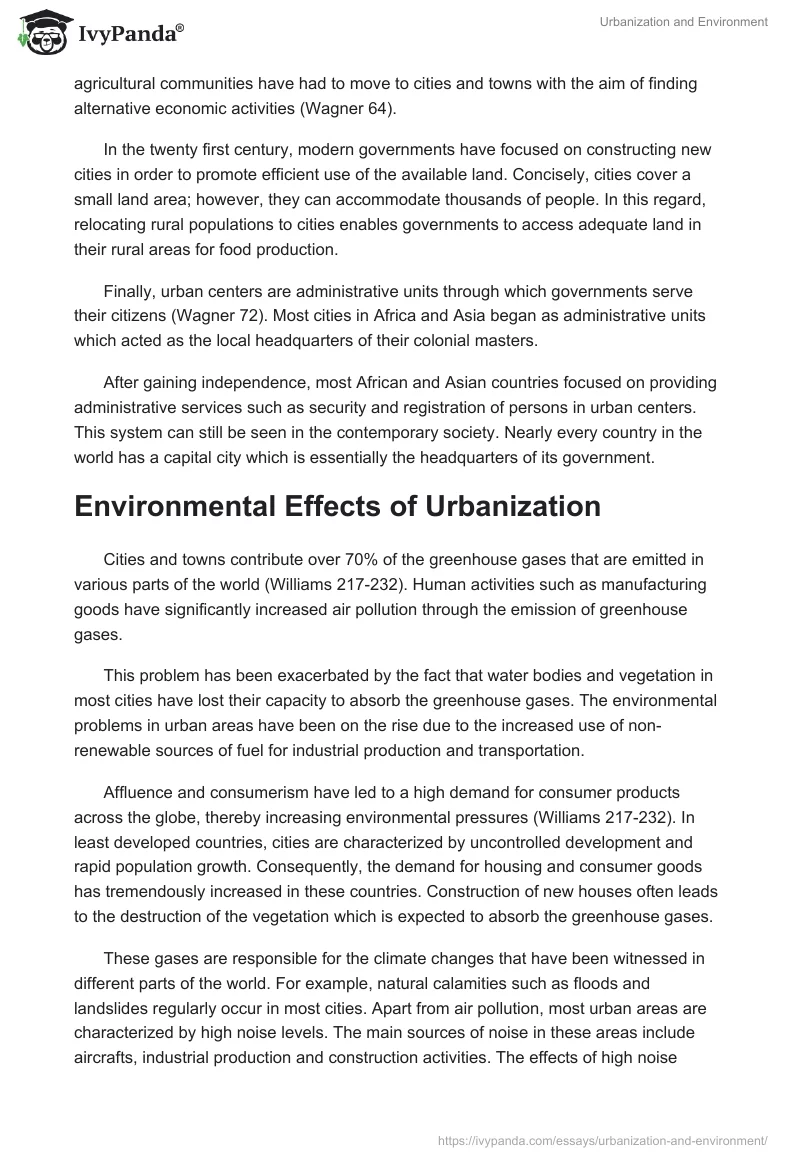 Urbanization and Environment. Page 3