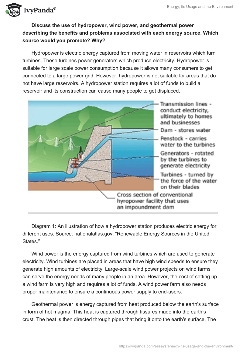 Energy, Its Usage and the Environment. Page 2