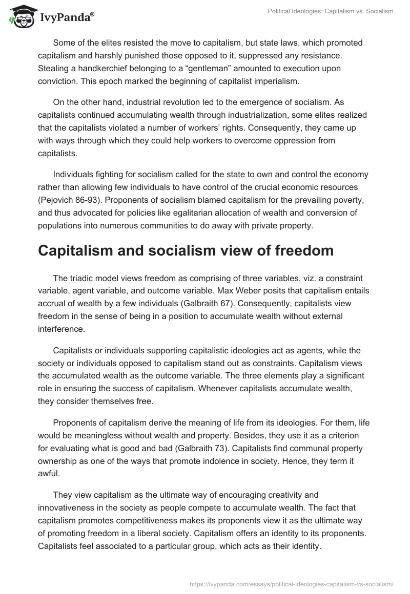 Political Ideologies: Capitalism vs. Socialism. Page 2