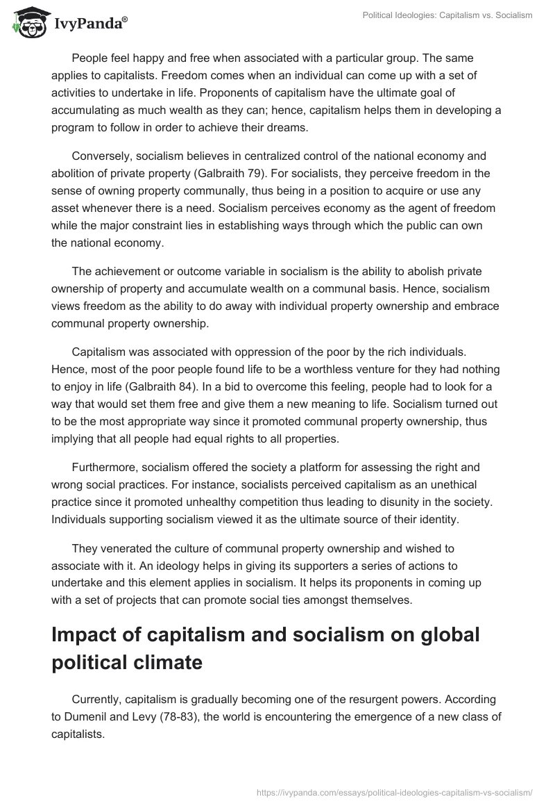 Political Ideologies: Capitalism vs. Socialism. Page 3