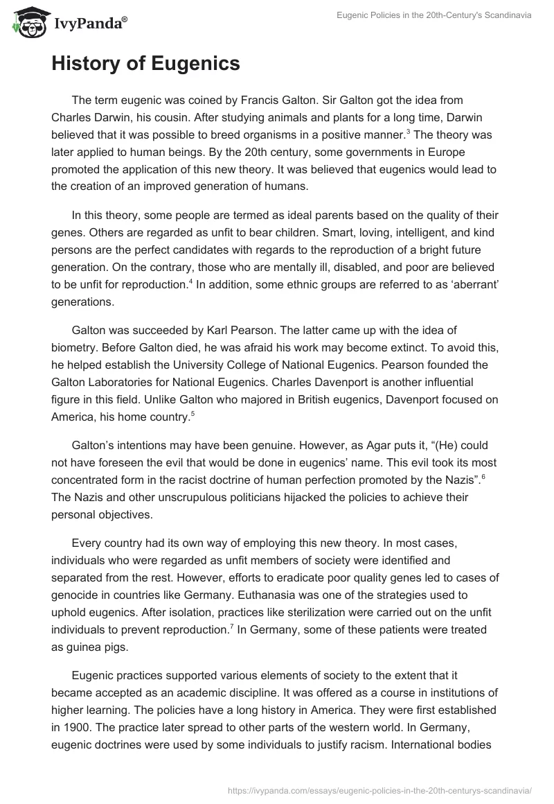 Eugenic Policies in the 20th-Century's Scandinavia. Page 2