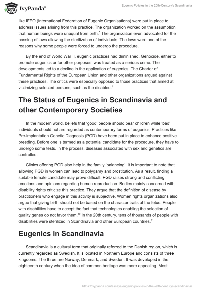 Eugenic Policies in the 20th-Century's Scandinavia. Page 3