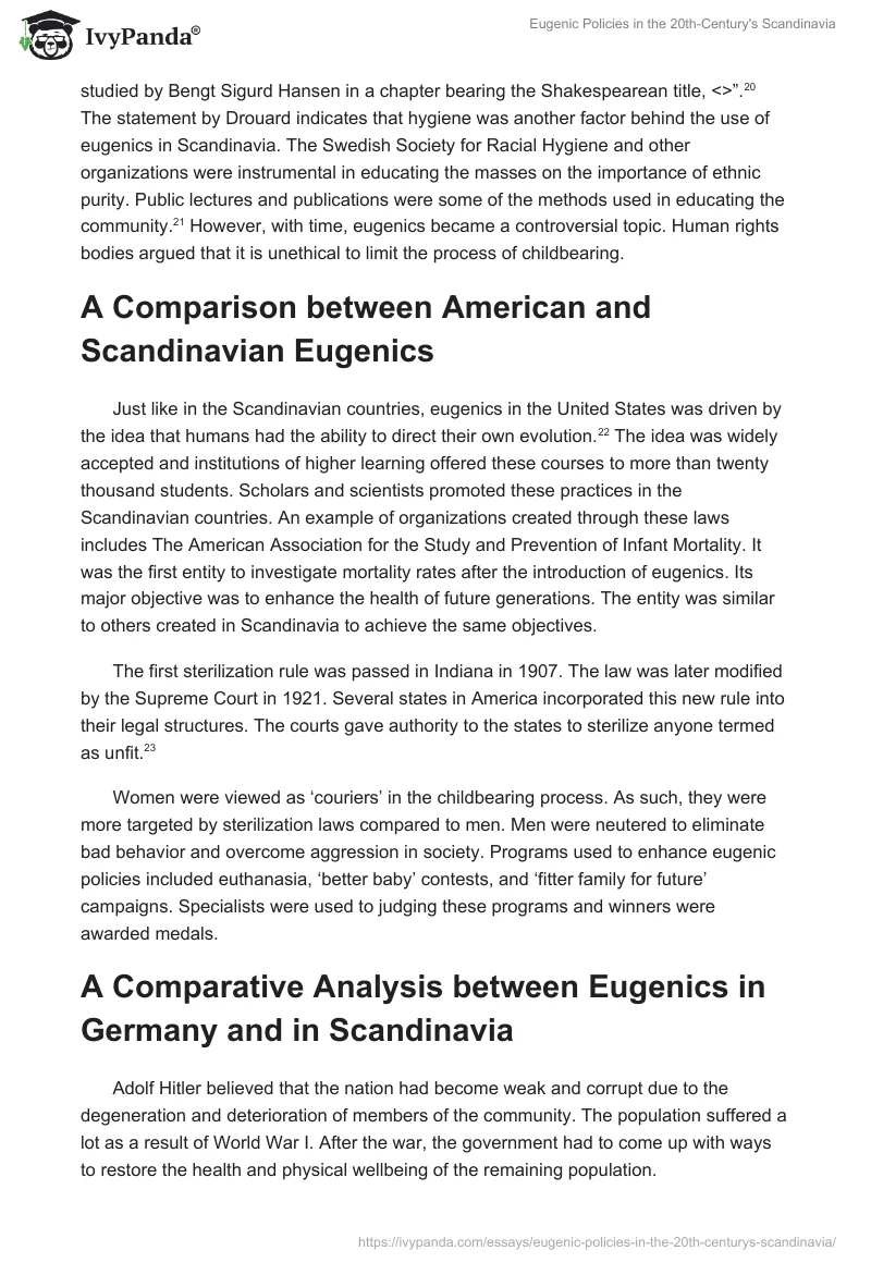 Eugenic Policies in the 20th-Century's Scandinavia. Page 5