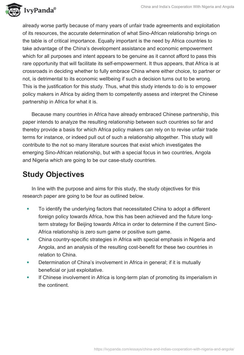 China and India’s Cooperation With Nigeria and Angola. Page 4
