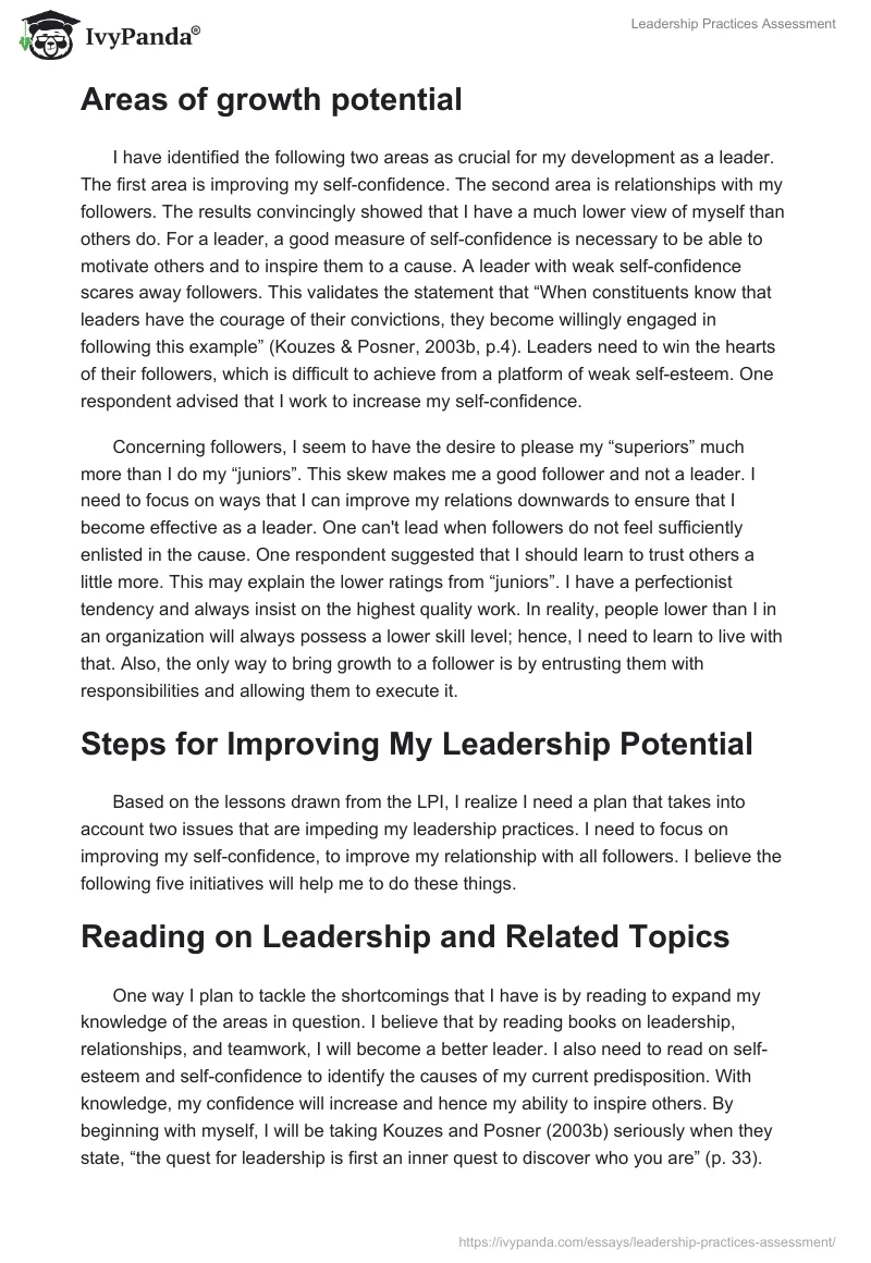 Leadership Practices Assessment. Page 5