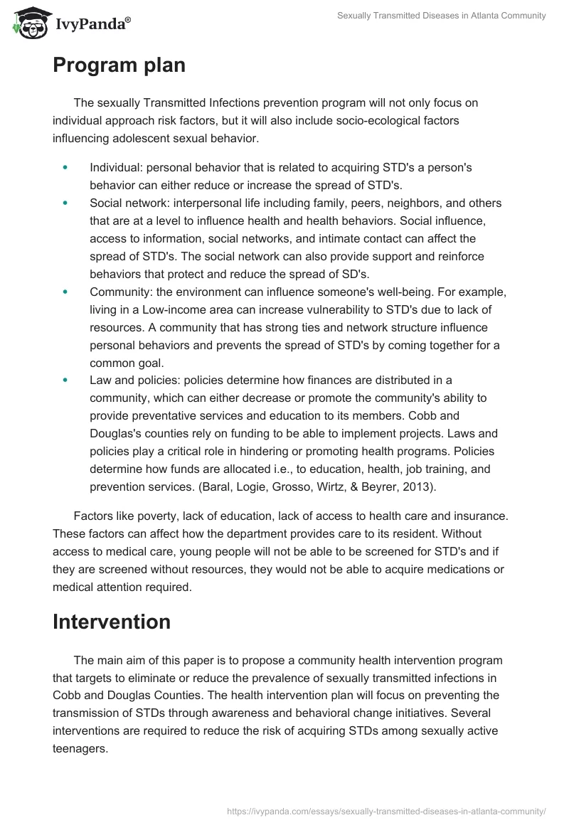 Sexually Transmitted Diseases in Atlanta Community. Page 3