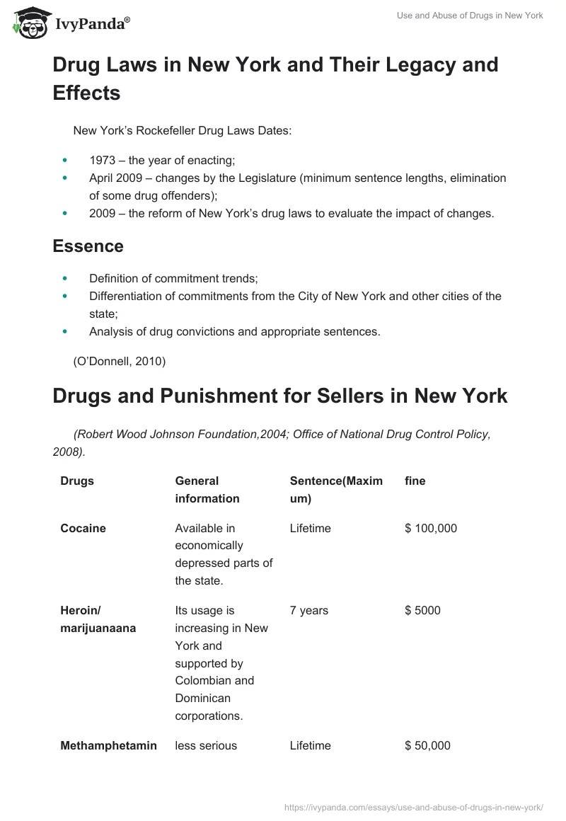 Use and Abuse of Drugs in New York. Page 2