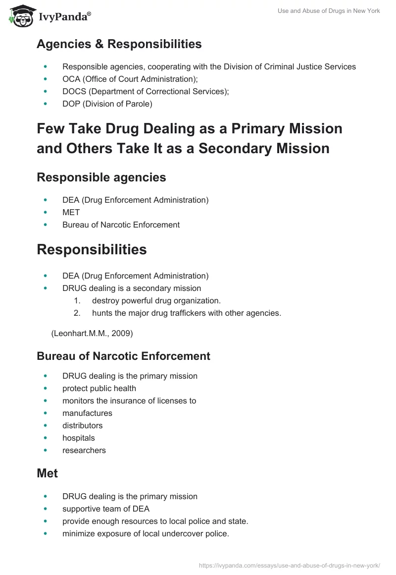 Use and Abuse of Drugs in New York. Page 5