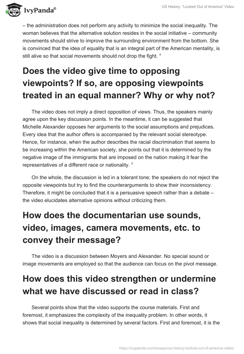 US History: “Locked Out of America” Video. Page 2