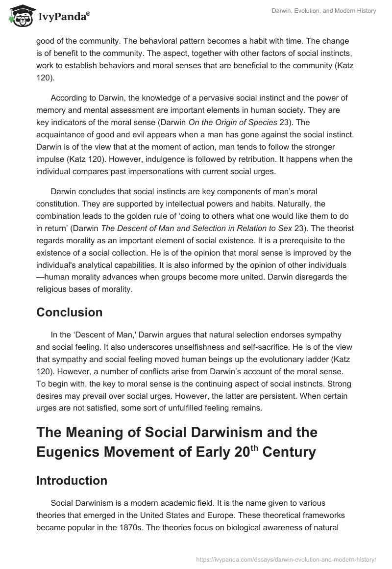 Darwin, Evolution, and Modern History. Page 3