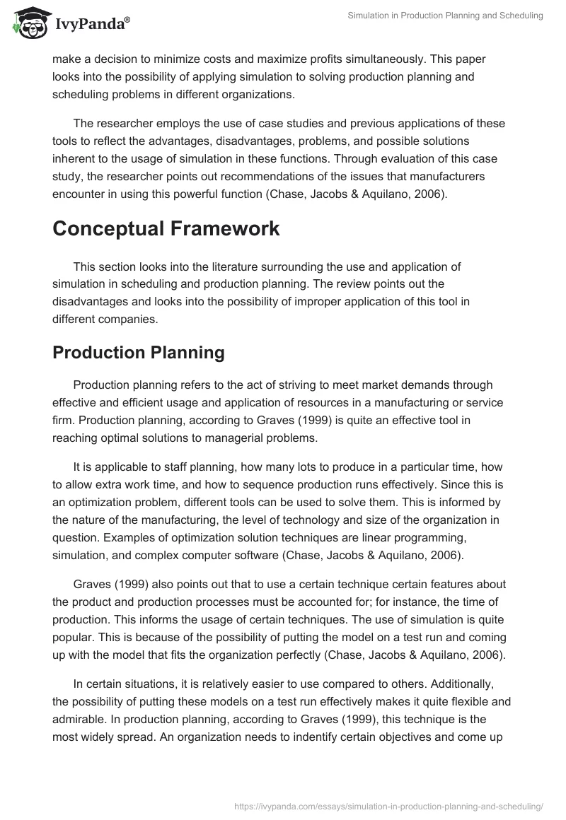 Simulation in Production Planning and Scheduling. Page 2