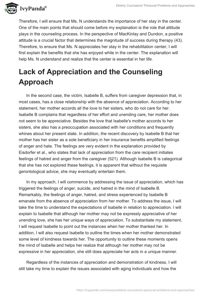 Elderly Counselors' Personal Problems and Approaches. Page 2